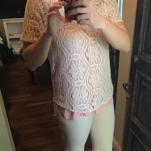 Banana Republic Laced layering Shirt Size Medium